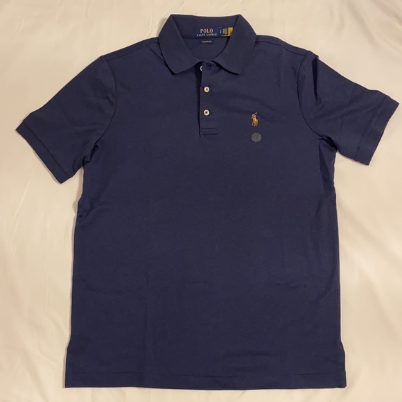 Polo Ralph Lauren Classic-Fit Soft Cotton Polo Navy Size S - Picture 3 of 8